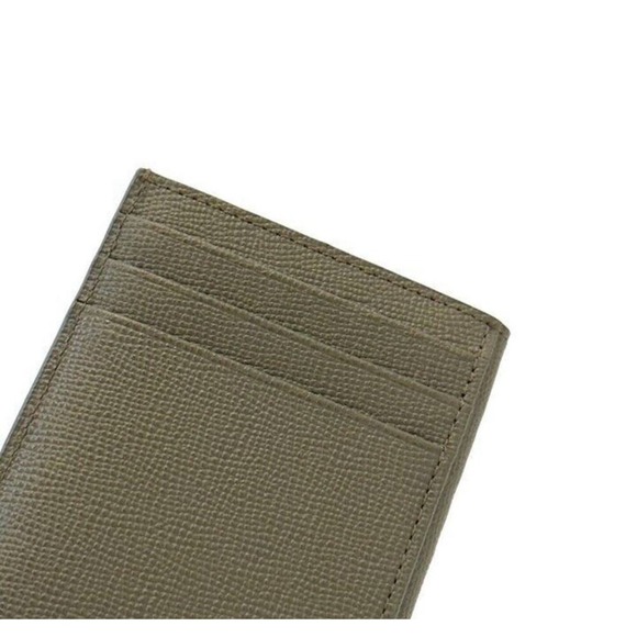 MCM Green Leather Cardholder w Graphics Classic Unisex Minimalist Mini Casual - Picture 3 of 9